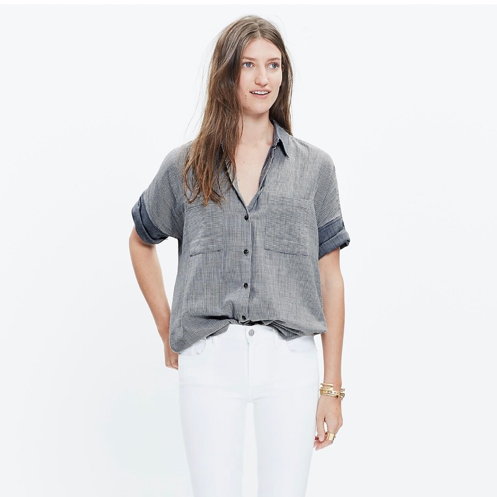 Madewell Courier Shirt in Lilydale Stripe